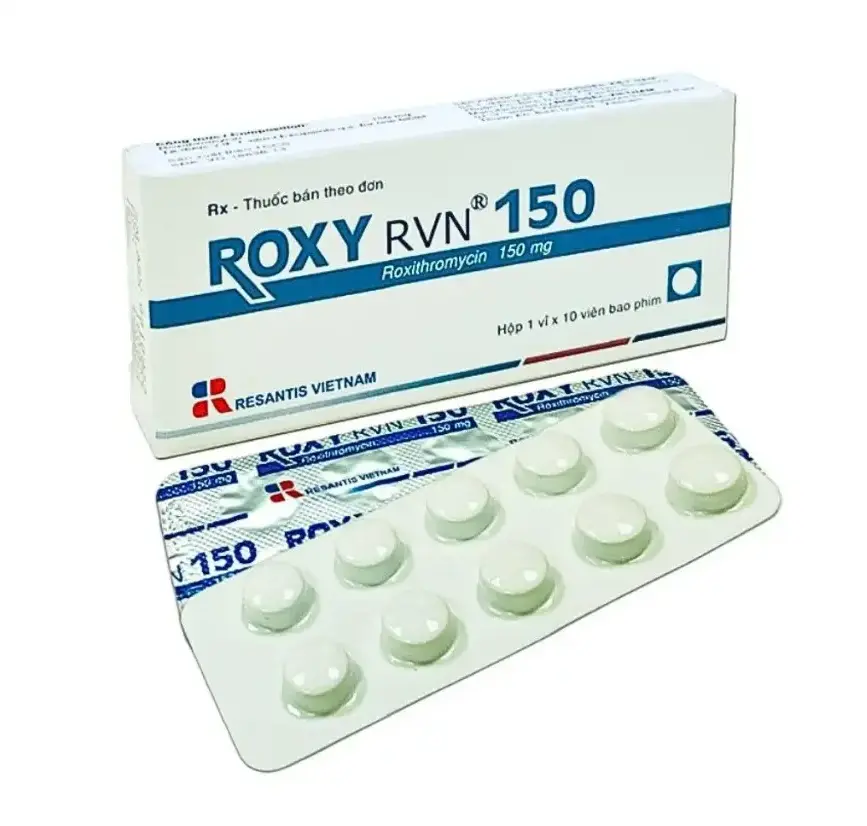 Roxy rvn roxythromycin 150mg resantis (h/10v)