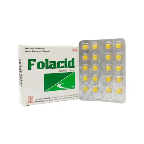 Folacid acid folic 5mg pharmedic (h/80v)