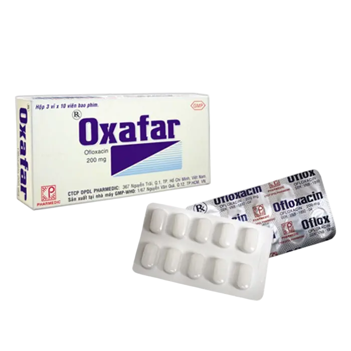 Oxafar ofloxacin 200mg pharmedic (h/30v) (KSĐB)