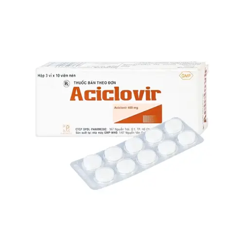 [SP00002] Aciclovir 400mg pharmedic (h/30v)